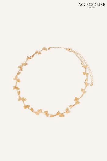 Accessorize Gold Tone Filigree Cut Out Necklace (913012) | £14