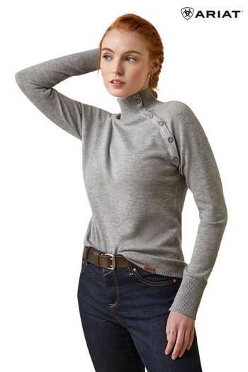 Ariat Grey Half Moon Bay Sweater (914156) | £95