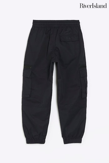 River Island Black Boys Cargo Trousers (915025) | £22