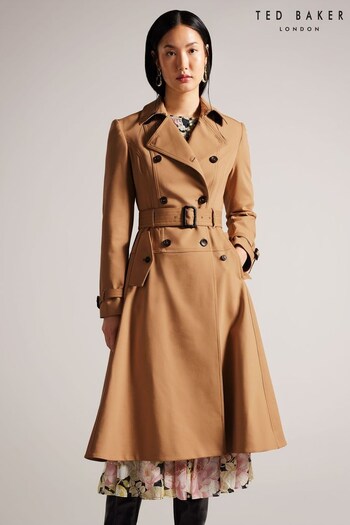 Ted Baker Natural Mayiah Double Breasted Trench With Coat (915630) | £325
