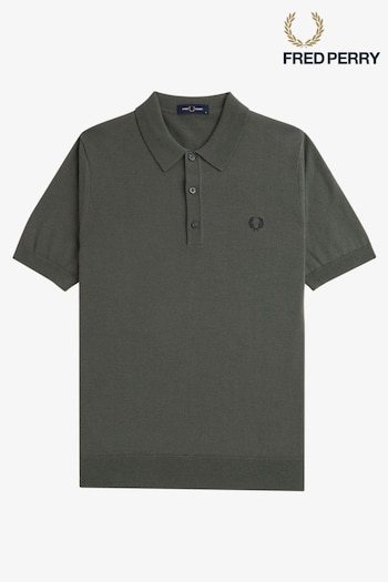 Fred Perry Merino Wool Blend Knitted Polo Shirt (916240) | £120