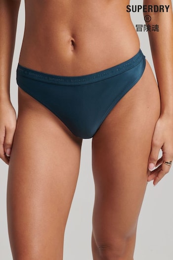 Superdry Blue Micro Elastic Bikini Briefs (916314) | £25