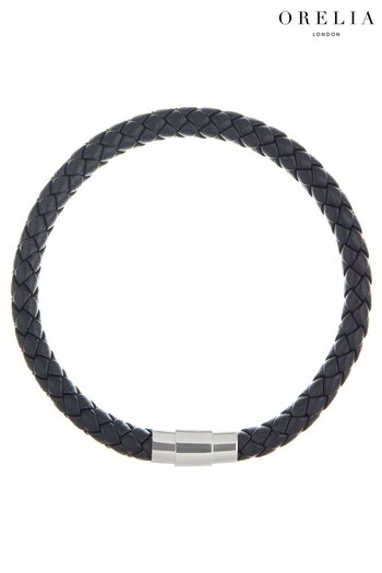 Orelia & Joe Silver Plated Leather Cord Bracelet (916388) | £25