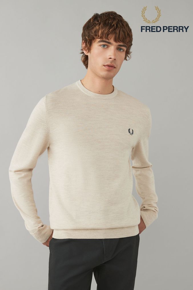 Buy Jumpers Fred Perry Natural X Large Winespiritsbeer Online EiprShops