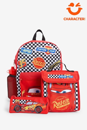 Character Red Cars 4 Pc Backpack Set (916514) | £33