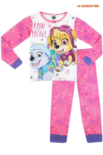 Character Pink Star Paw Patrol Printed Long Sleeve Pyjamas (916966) | £17
