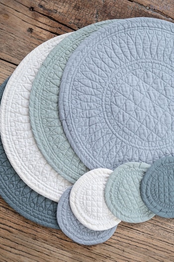 Mary Berry 4 Pack Grey Signature Cotton Set of 4 Grey Coasters (917057) | £12