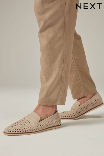 White Weave Loafers (917229) | £38