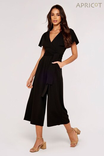 Apricot Black Cape Culotte Jumpsuit (917267) | £45