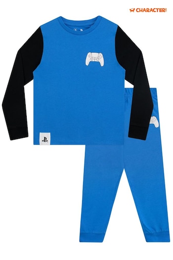 Character Blue Long Sleeve Pyjama Set (917612) | £38