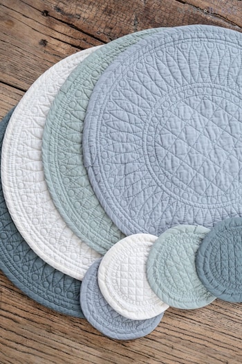 Mary Berry 4 Pack Natural Signature Cotton Set of 4 Ivory Coasters (917688) | £12