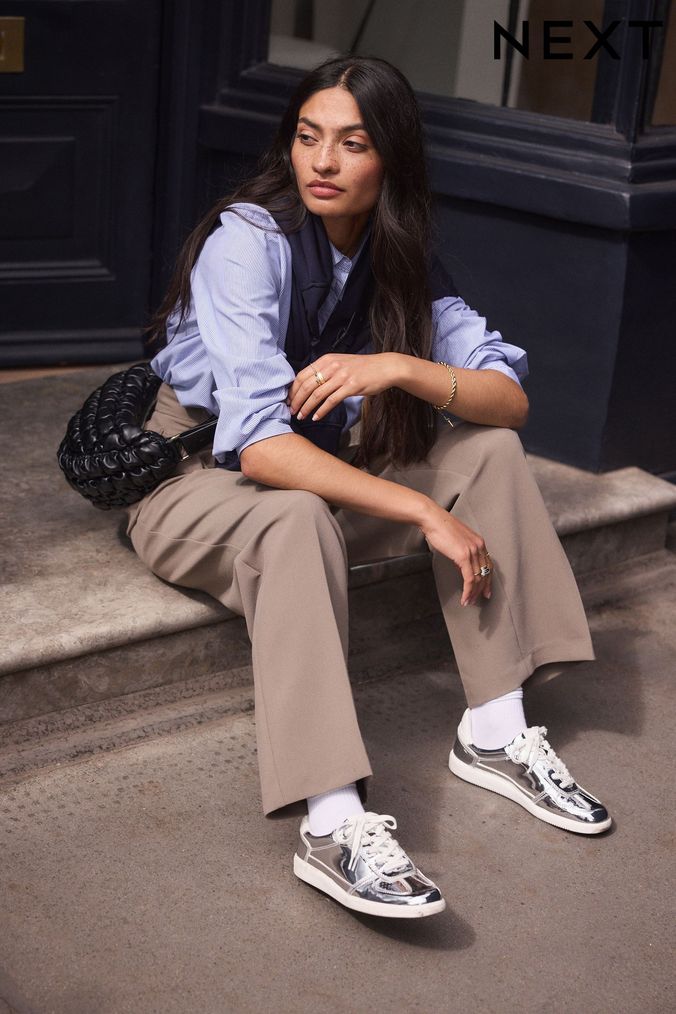 Metallic trainers uk outlet
