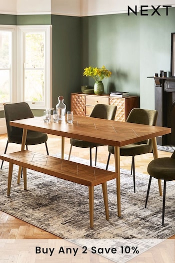 Dark Lloyd Mango Wood 6 Seater Dining Table (918184) | £699