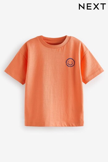 Orange Simple Short Sleeve T-Shirt (3mths-7yrs) (918402) | £3.50 - £5.50