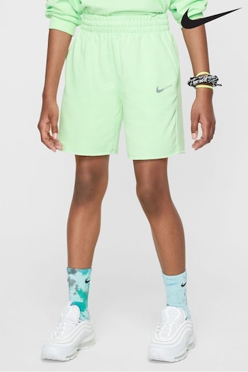 Nike Green Dance Dri-FIT Fleece Shirred Shorts (919041) | £40