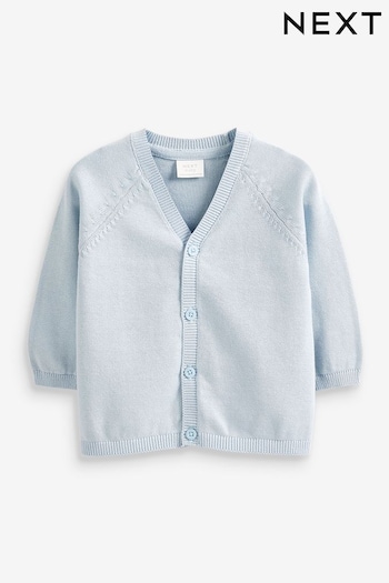 Pale Blue Baby Knitted Cardigan (0mths-3yrs) (919052) | £7.50 - £8.50
