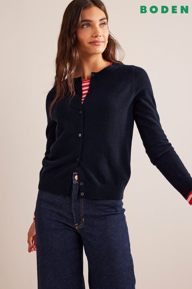 Navy cashmere outlet cardigans