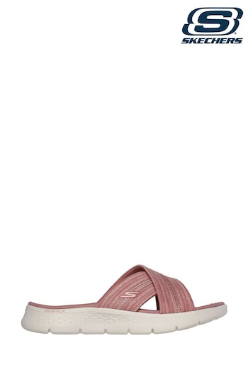 Skechers Pink Ladies Go Walk Flex Butterfly Bliss Sandals (919533) | £44