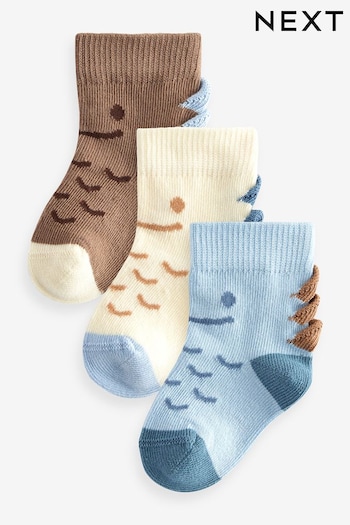 Blue Baby Character Socks 3 Pack (0mths-2yrs) (919539) | £4.50