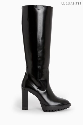 AllSaints Harlem Black Boots (919759) | £299
