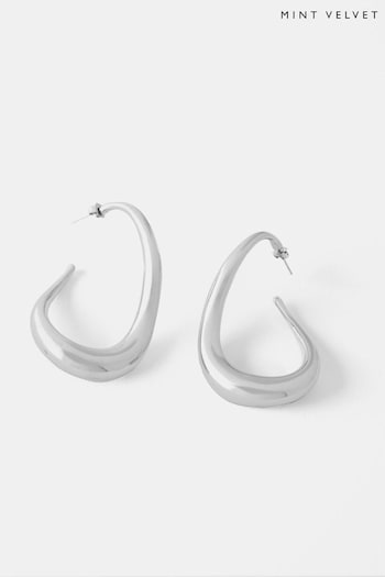 Mint Velvet Silver Tone Irregular Earrings (919817) | £29