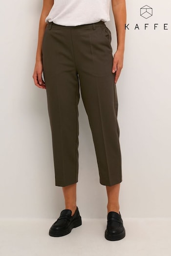 Kaffe Green Sakura Elastic Waist Suit Trousers (919924) | £45