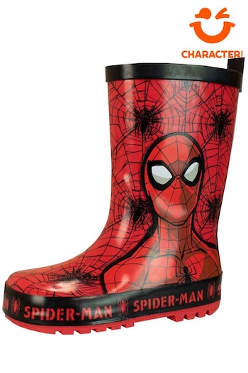 Character Red Spiderman Printed Wellies (921182) | £19