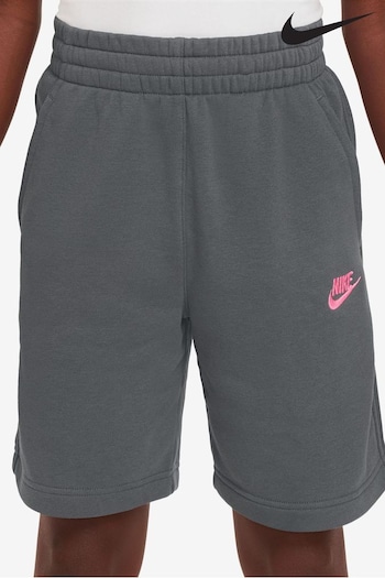 Nike Grey Club Fleece French Terry Shorts (921264) | £33