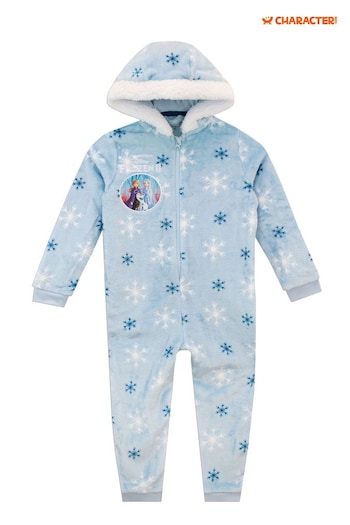 Character Blue Disney Frozen Fleece Hooded All-In-One (921327) | £28
