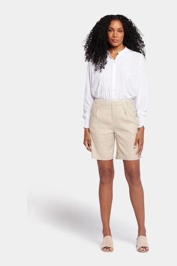 NYDJ Natural Relaxed Stretch Linen Shorts (921565) | £80