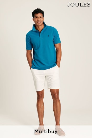 Joules Woody Turquoise Classic Fit short-sleeve Polo Shirt (922090) | £29.95