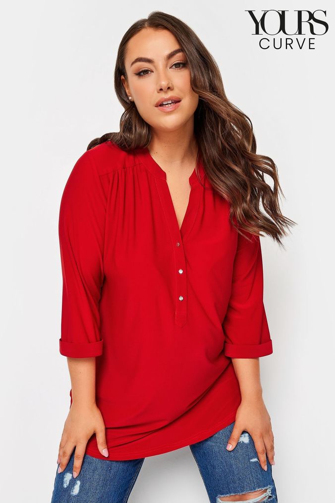 Red plus new arrivals size tops uk