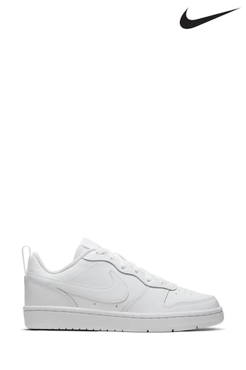 Nike SOLARSOFT White Court Borough Low Youth Trainers (922440) | £40