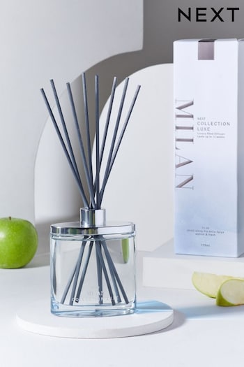 Collection Luxe Milan Green Apple & Magnolia 170ml Fragranced Reed Diffuser Refill (922527) | £24