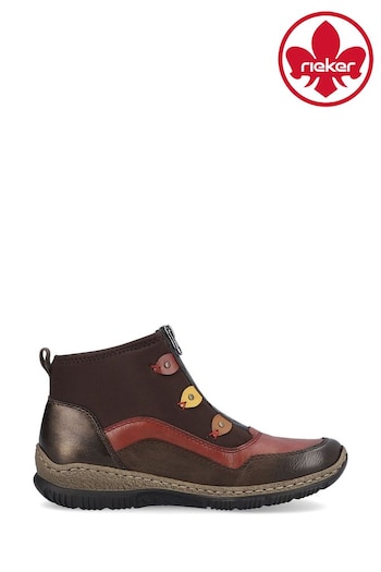 Rieker Womens Zipper Brown Boots (922815) | £70