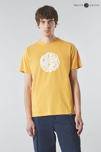 Pretty Green Yellow Gillespie T-Shirt (922866) | £40