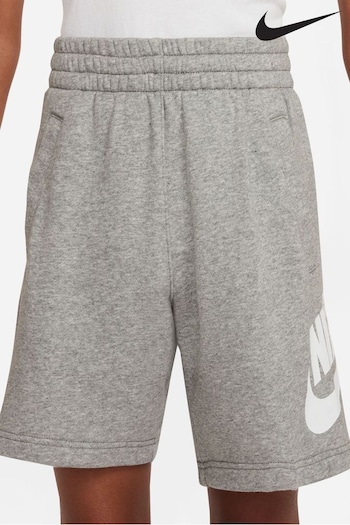 Nike Grey Club Fleece French Terry Shorts mitchell (923128) | £33