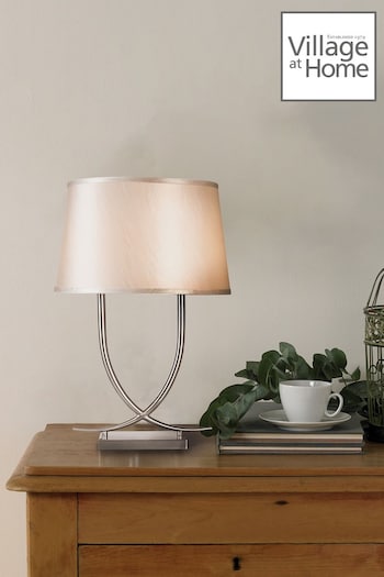 Village At Home Silver Ritz Table Lamp (923323) | £136