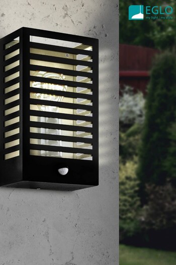Eglo Black Alamonte 3 Caged Exterior Wall Light (923387) | £82