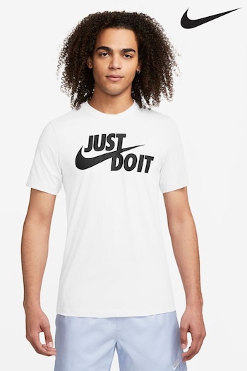 Nike White Just Do It T-Shirt (923825) | £23