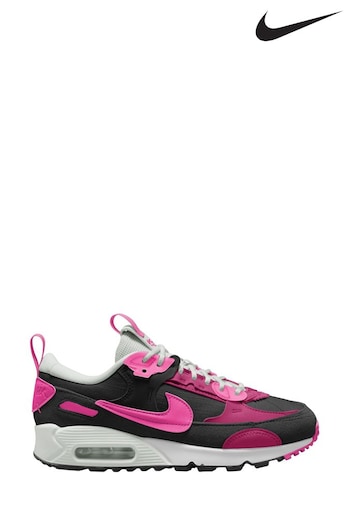 Nike Black/Pink Air Max 90 Futura Trainers (924395) | £145