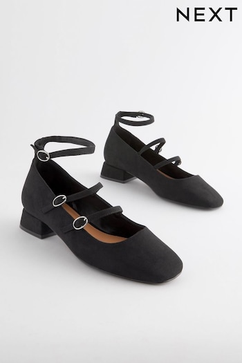 Black Forever Comfort® Block Heel Mary Jane Shoes FLIP (924407) | £34