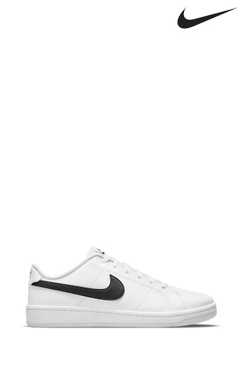 Nike White/Black Court Royale 2 Trainers (924450) | £65