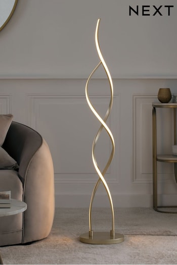 Champagne Gold Callie LED Floor Lamp (924589) | £99