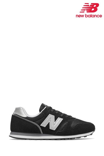 New Balance Black/White 373 Trainers (924621) | £80