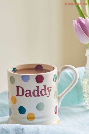 Emma Bridgewater Cream Polka Dot Daddy Mug (924682) | £23