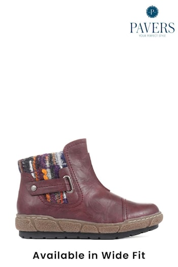 Pavers Ladies Wide Fit Ankle Boots (924717) | £45