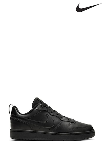 Nike yellow Black Court Borough Low Youth Trainers (924880) | £40