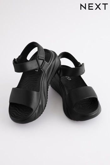Black Chunky Platform Kardashian Sandals (924963) | £10 - £13