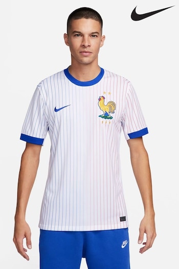 Nike White Dri-FIT France Stadium Away Football Shirt (926071) | £85